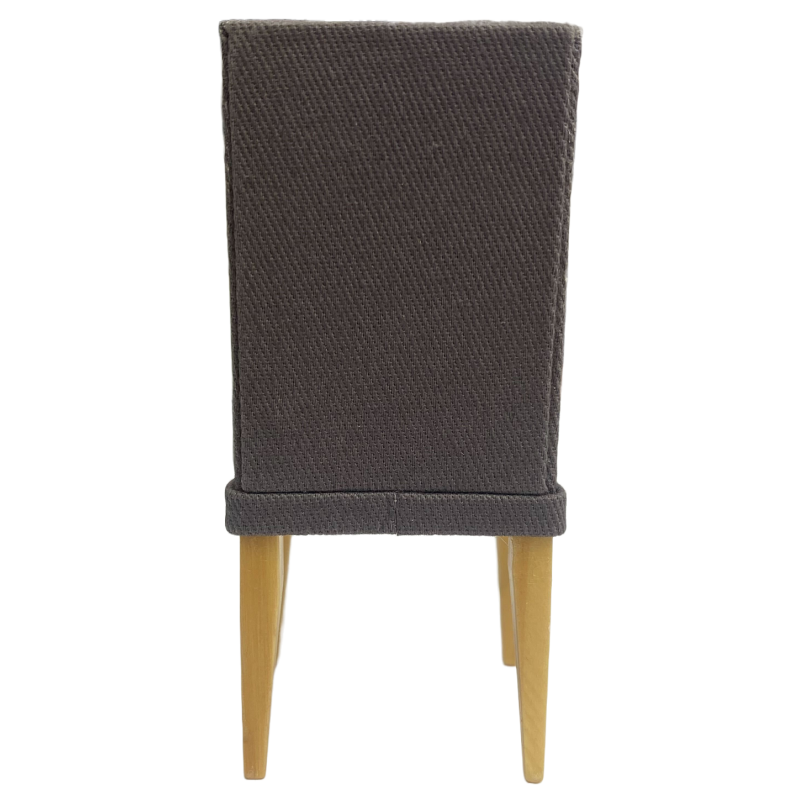 Dolls House Modern Grey Fabric Side Chair Miniature Dining Room Furniture 1:12