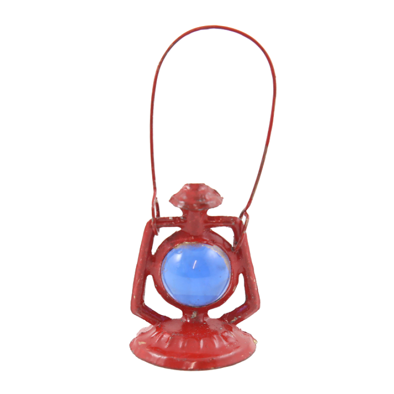 Dolls House Red Railway Lantern Handheld Signal Oil Lamp Camping Accessory