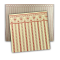 Dolls House Miniature Print Red Cream Regency Stripe Wallpaper