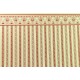 Dolls House Miniature Print Red Cream Regency Stripe Wallpaper