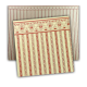 Dolls House Miniature Print Red Cream Regency Stripe Wallpaper