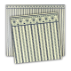 Dolls House Blue Cream Regency Stripe  Miniature Print Wallpaper 