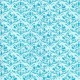 Dolls House Nouveau Turquoise Arabesque Tulip Miniature Wallpaper