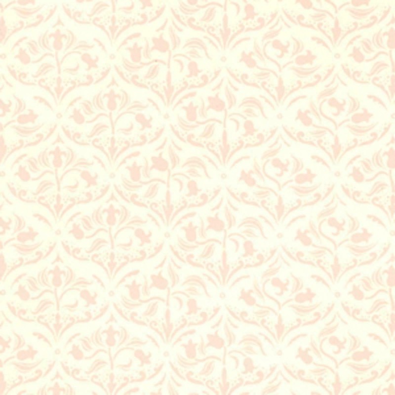 Dolls House Art Nouveau Pink Arabesque Tulip Mini 1:12 Wallpaper