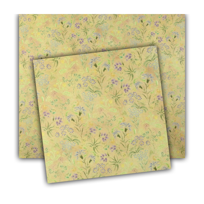 Dolls House Meadow Flowers Miniature Floral Print 1:12 Wallpaper