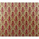 Dolls House Victorian Red on Gold Miniature Print 1:12 Wallpaper