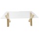 Dolls House Clear Rectangular Table Miniature Modern Dining Room Furniture Dolls House Clear Rectangular Table Miniature Modern Dining Room Furniture