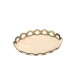 Dolls House Decorative Gold Tray Oval Display for Coffee Tables 1:12 Accessory