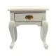 Dolls House Queen Ann Bedside Table Nightstand 1:12 White Bedroom Furniture