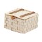 Dolls House Pioneer Straw Woven Basket Square Storage Box Bedroom Accessory