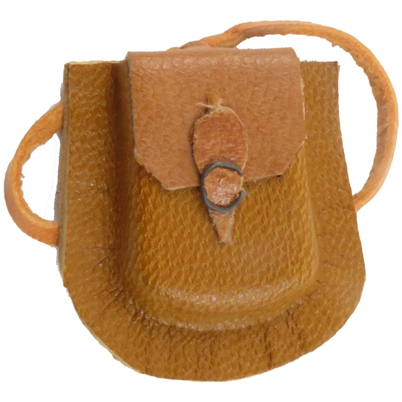 Dolls House Pioneer Leather Pouch Satchel Backpack Bag Cowboy Ranch Accessory