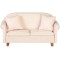 Dolls House Pink Classic 2 Seater Sofa & Cushions Modern Living Room Furniture