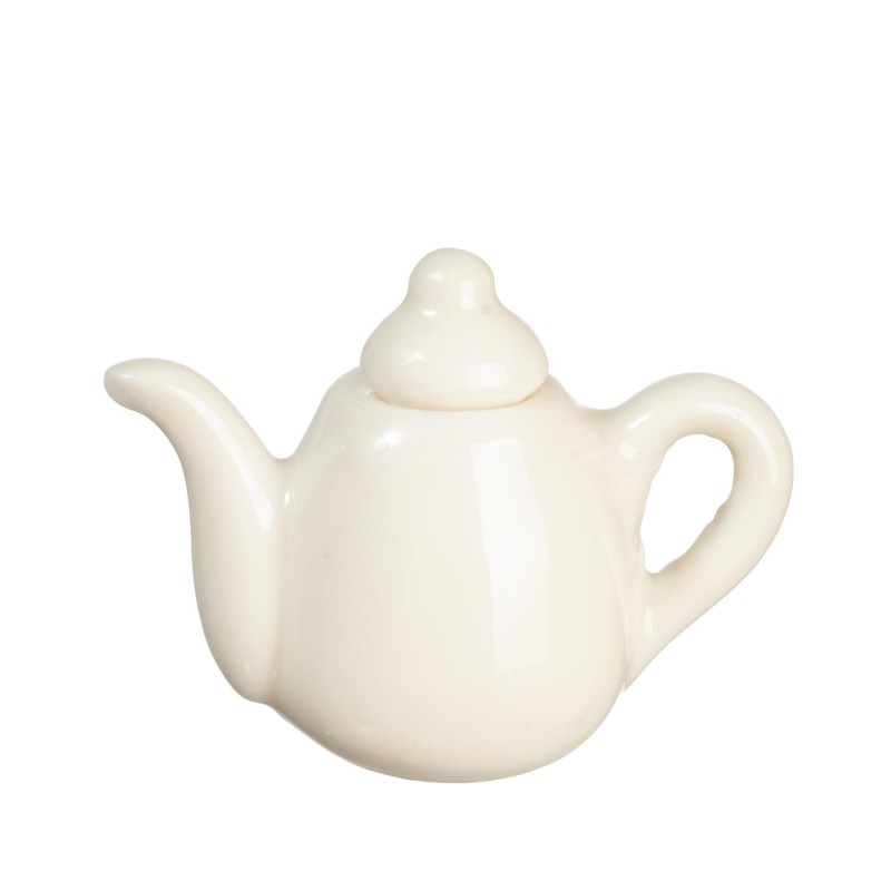 Dolls House Teapot Plain White Porcelain Tableware Miniature 1:12 Accessory