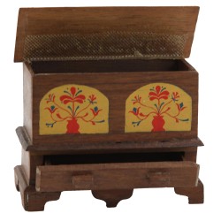 Dolls House Hand Painted Dower Blanket Coffers Cedar Chest Pioneer Furniture