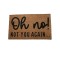 Dolls House Door Mat "Oh Not You Again" Porch Hall Step 1:12 Accessory Printed Card
