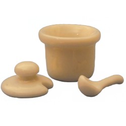 Dolls House White Soup Tureen & Ladle Bowl Dish Crockery 1:12 Dining Accessory