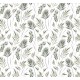 Dolls House Green Tropical Leaf Pattern Miniature Print Wallpaper 1:12 Scale