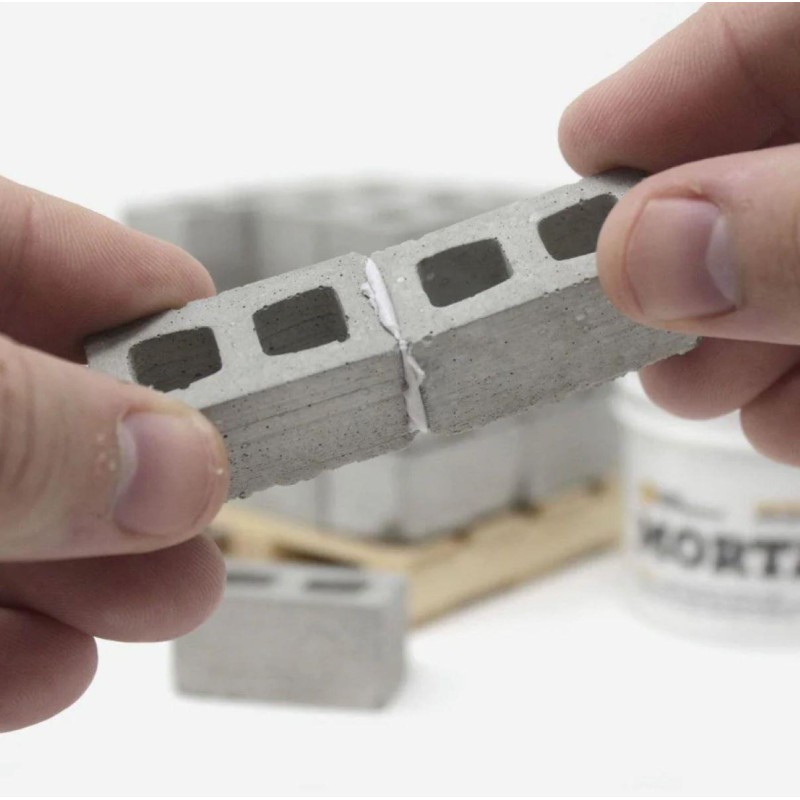 Dolls House Mortar Breeze Blocks Cinder Brick Miniature Building Supplies 2oz