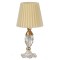 Dolls House Chrystal Table Lamp with Gold Shade Chrysnbon Accessory Plastic 1:12