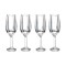 Dolls House Champagne Flutes Prosecco Glasses Dining Room Pub Bar Accessory 1:12