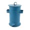 Dolls House Blue Spatterware Dairy Milk Churn Storage Canister Farm Accessory