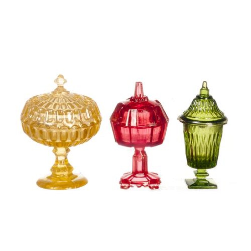 Dolls House Candy Jars & Lids Dishes Decorative Bowls Chrysnbon Ornaments 1:12