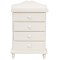 Dolls House White 4 Drawer Chest of Drawers Modern Wooden Bedroom Furniture