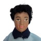 Dolls House Man Father Dad in Blue Sweater Modern Male 1:12 Porcelain Figure