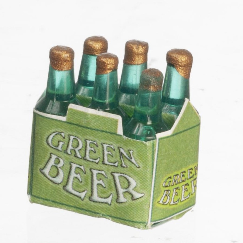 Dolls House Crate of Beer 6 Pack Carton Ale Pub Shop Bar Accessory 1:12 Scale