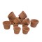Dolls House Flower Pots Terracotta Set of 12 Miniature Plant Containers