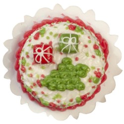 Dolls House Christmas Cake Royal Icing 1:12 Festive Baking Shop Store Accessory Dolls House Christmas Cake Royal Icing 1:12 Festive Baking Shop Store Accessory