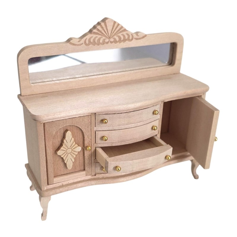 Dolls House Buffet Sideboard Unfinished Bare Wood Dining Room Furniture Dolls House Buffet Sideboard Unfinished Bare Wood Dining Room Furniture