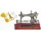 Dolls House Old Fashioned Silver Sewing Machine Set Miniature Accessory 1:12