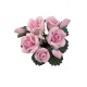 Dolls House Pink Roses in Glass Vase Miniature Flowers 1:12 Scale Dolls House Pink Roses in Glass Vase Miniature Flowers 1:12 Scale