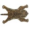 Dolls House Tiger Rug Modern Animal Play Mat Nursery Accessory Printed Card