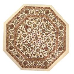 Dolls House Area Rug Traditional Octagonal Beige Gold Floral Carpet Lge Dolls House Area Rug Traditional Octagonal Beige Gold Floral Carpet Lge