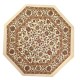 Dolls House Area Rug Traditional Octagonal Beige Gold Floral Carpet Lge Dolls House Area Rug Traditional Octagonal Beige Gold Floral Carpet Lge