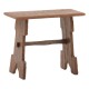 Dolls House Rustic High Bench Stool Seat Mexican Wooden Hall Cabin Furniture