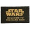 Dolls House Star Wars Welcome Dark Side Door Mat Porch Rug 1:12 Printed Card