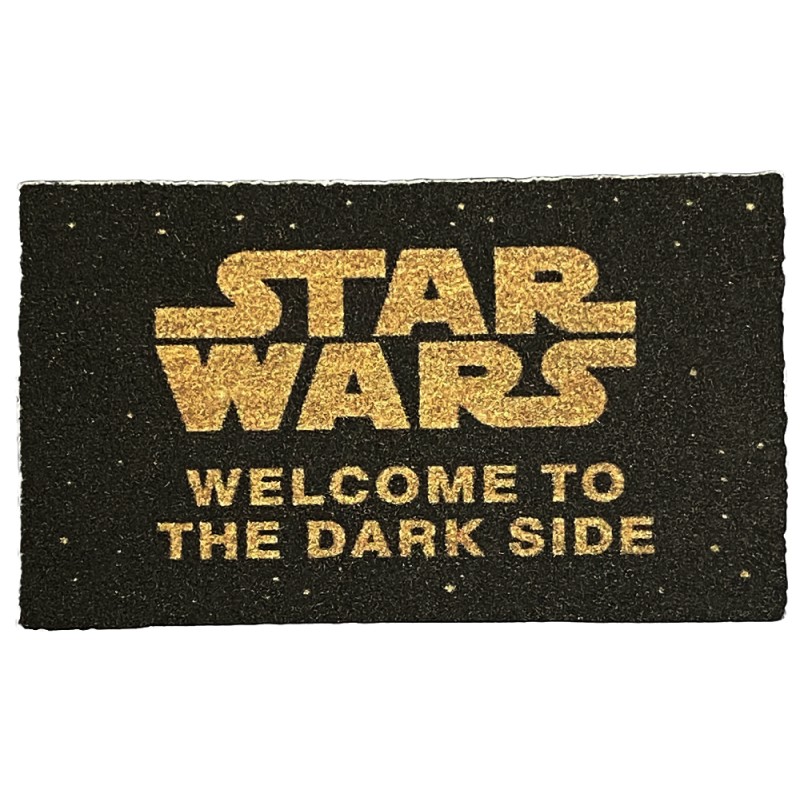 Dolls House Star Wars Welcome Dark Side Door Mat Porch Rug 1:12 Printed Card