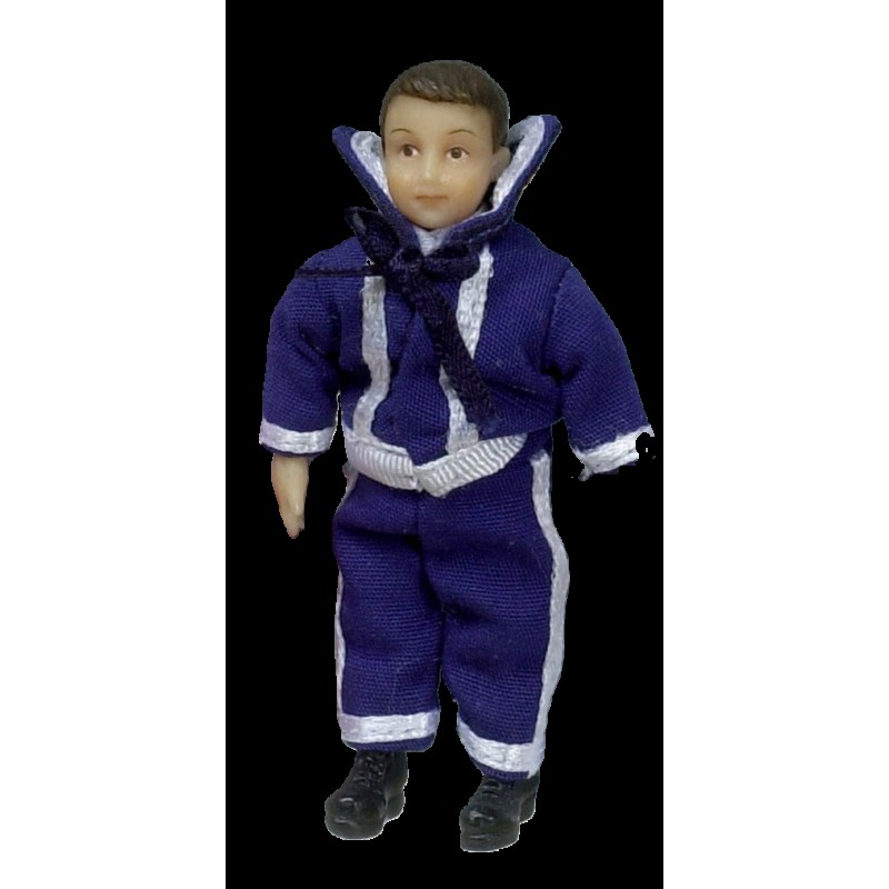 Dolls House Charlie Little Boy in Sailor Suit Merry Meeting 1:12 Scale People