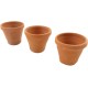 Dolls House Round Terracotta Standard Flower Plant Pot Garden Outdoor Accessory