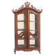 Dolls House China Cabinet Walnut Royal Etienne Platinum Dining Room Furniture