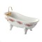 Dolls House Dresden Rose Bath Tub Porcelain 1:12 Scale