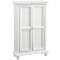 Dolls House Wardrobe White Paneled Door Wooden Miniature 1:12 Bedroom Furniture