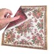 Dolls House Square Area Rug Red French Floral Jacquard Design Carpet Lge Dolls House Square Area Rug Red French Floral Jacquard Design Carpet Lge