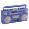 Dolls House Radio Cassette Player Blue 1980's Accessory 1:12 Scale Non-Working