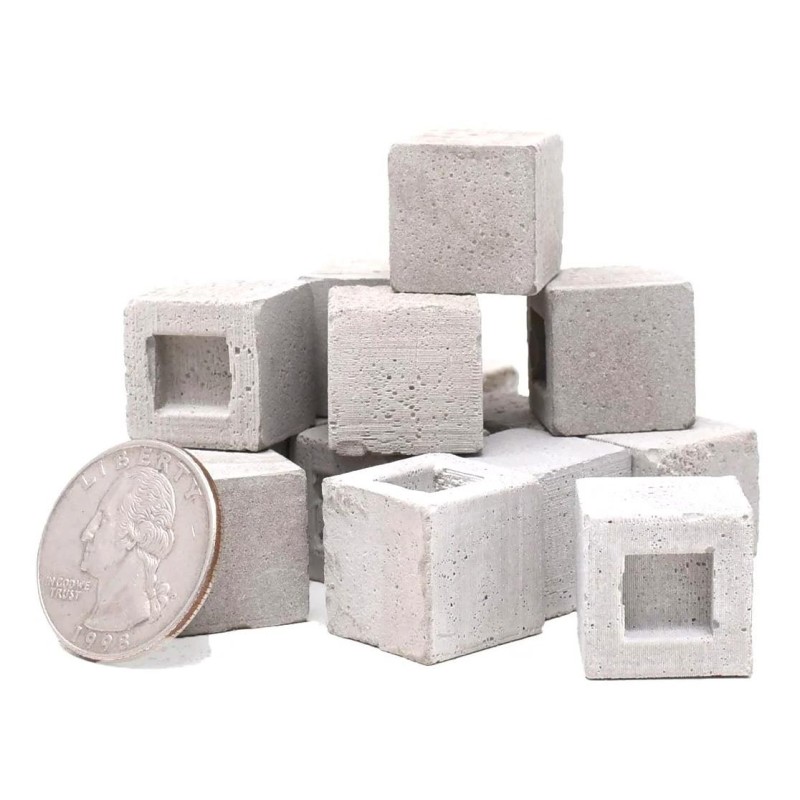 Dolls House Construct a Block Half Concrete Blocks Pk 15 Tops Building Component