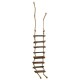 Dolls House Old Rope Ladder Miniature Wooden Garden Tree House Accessory 1:12