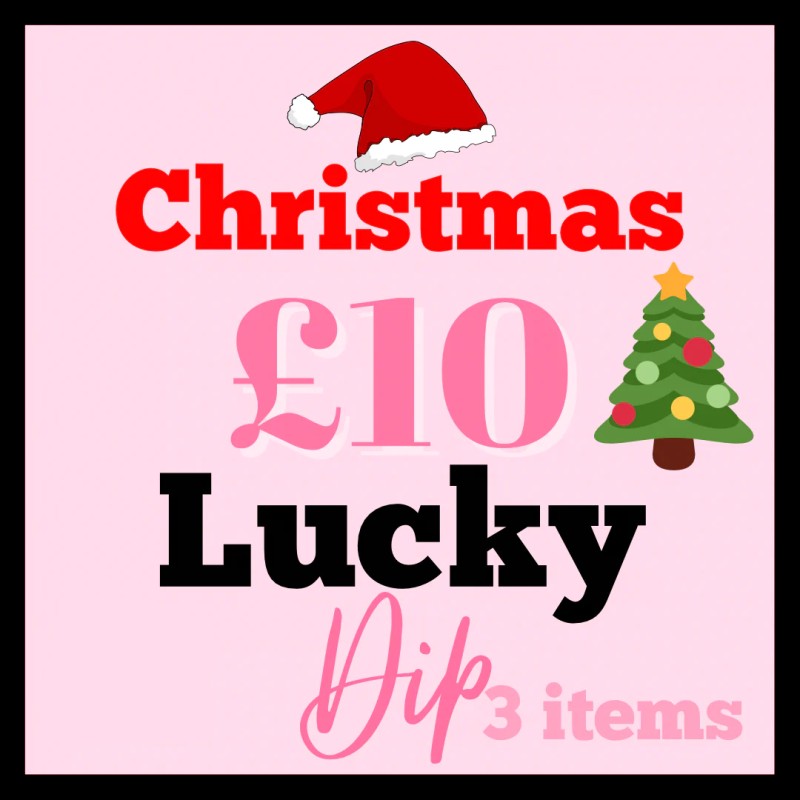 Christmas Lucky Dip Box Miniature 1:12 Gifts Dolls House Suprise Mixed Mystery Items